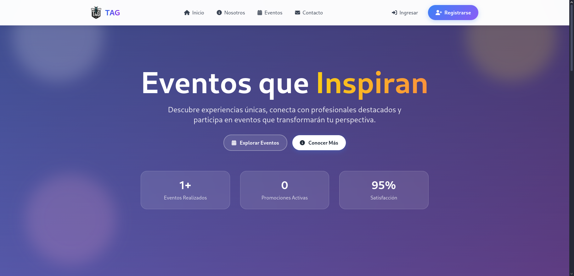 Tecno Believe - Sistema de Gestión de Eventos